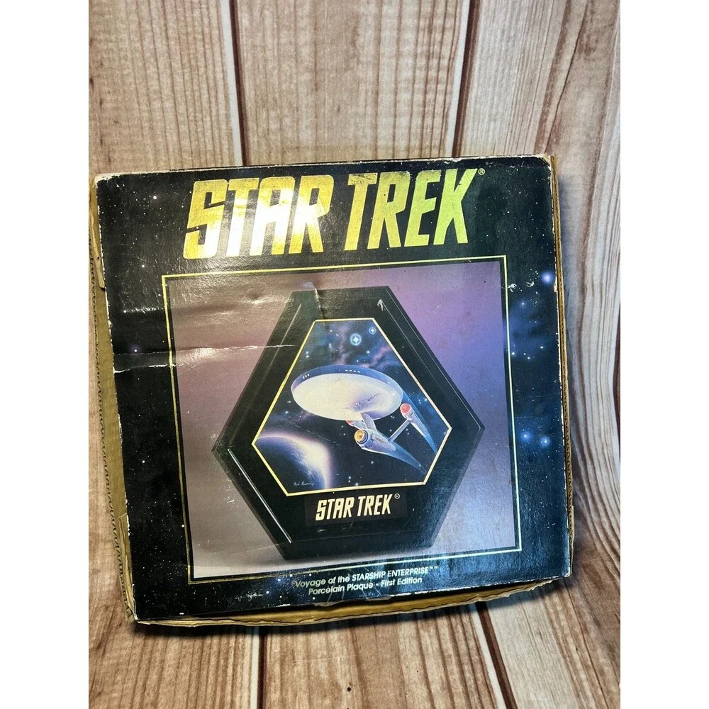 Star Trek Voyage of the Starship Porcelain Plaque
